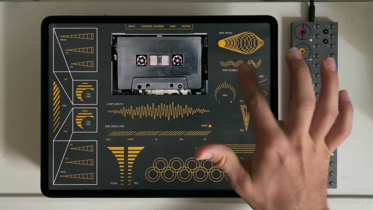 OP-Z Tape Track - Videopak - Midi Controller