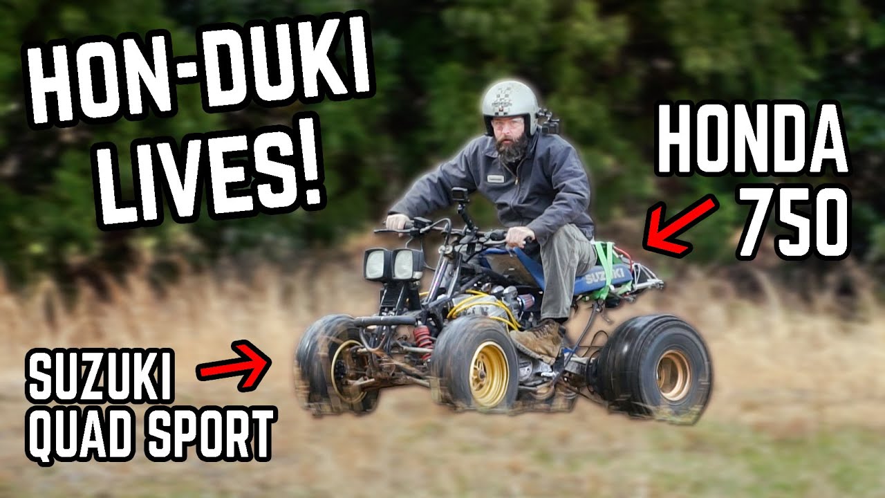 750cc Swapped Suzuki 4 Wheeler FIRST RIDE!