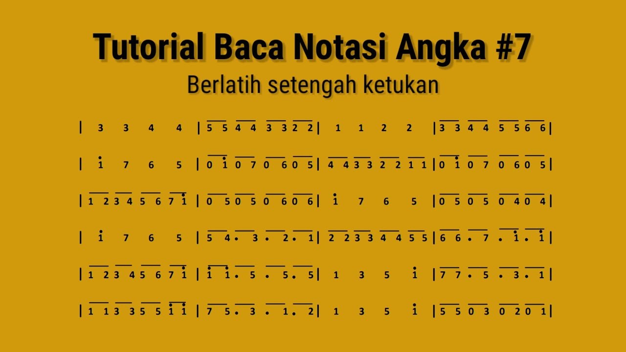 Tutorial Baca Notasi Angka #7