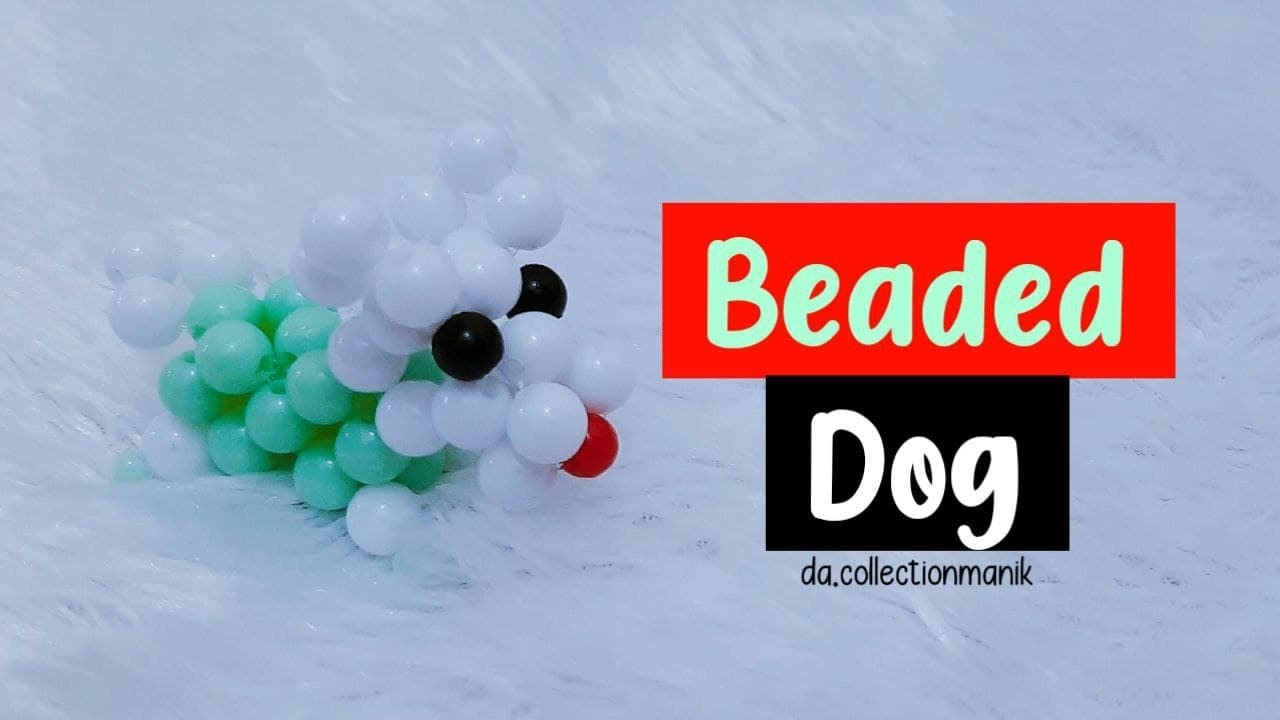 Tutorial Membuat Gantungan Kunci Manik Manik Anjing Tpye2/ DIY /How to Make Keychain Dog Type2 Beads