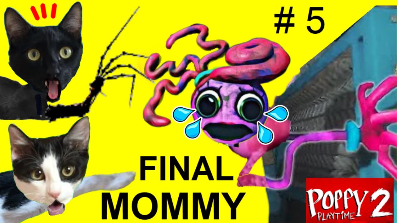 Escondite y el final de Mommy Long Legs en Poppy Playtime Capitulo 2 VIDEOS DE GATOS LUNA Y ESTRELLA