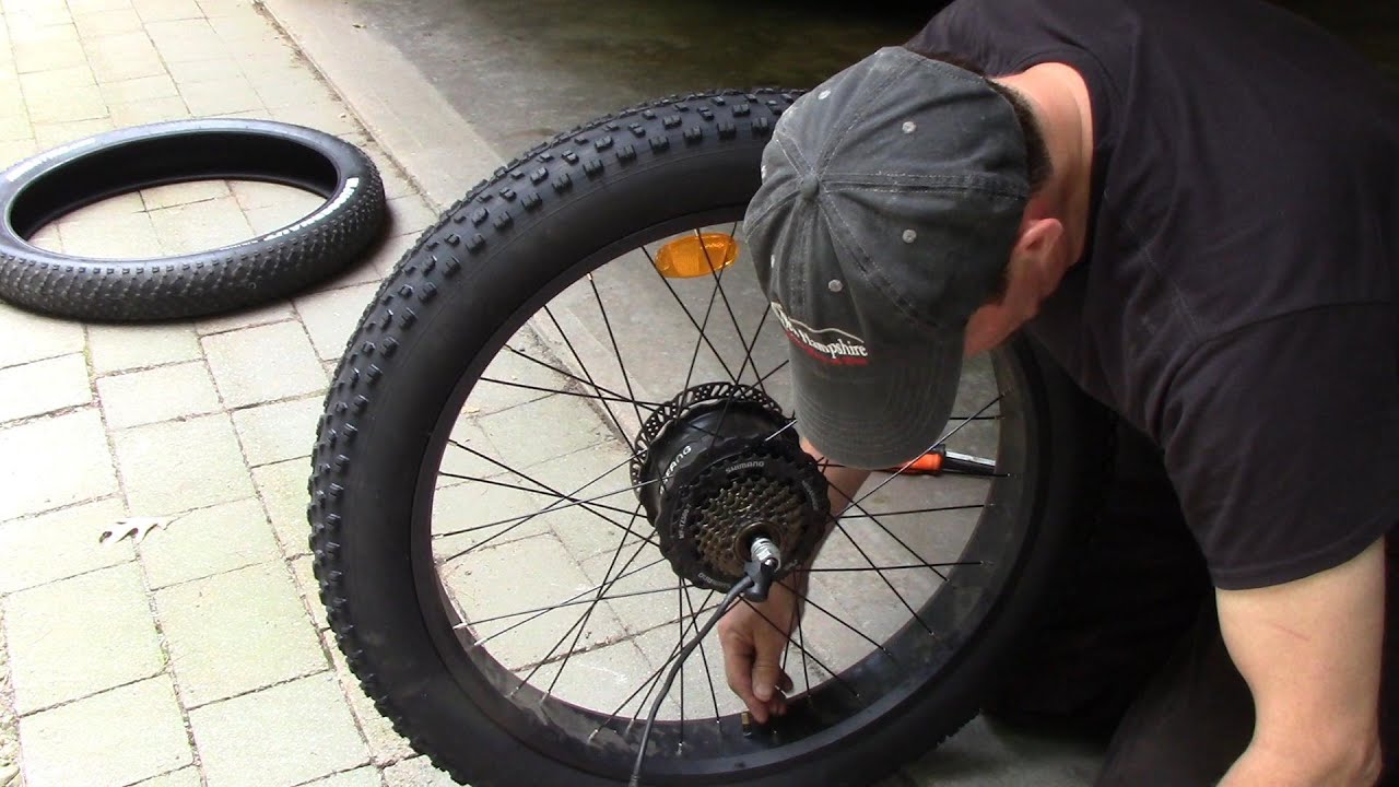 Kenda juggernaut fat tire swap to mongoose fat tire after getting a flat