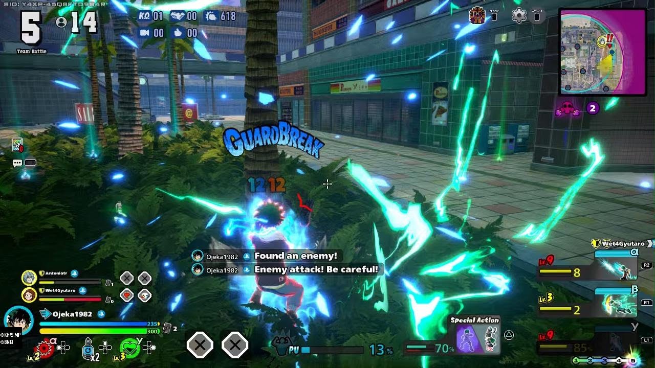 Team battle 5 kills 5000 damage Izuku Midoriya OFA