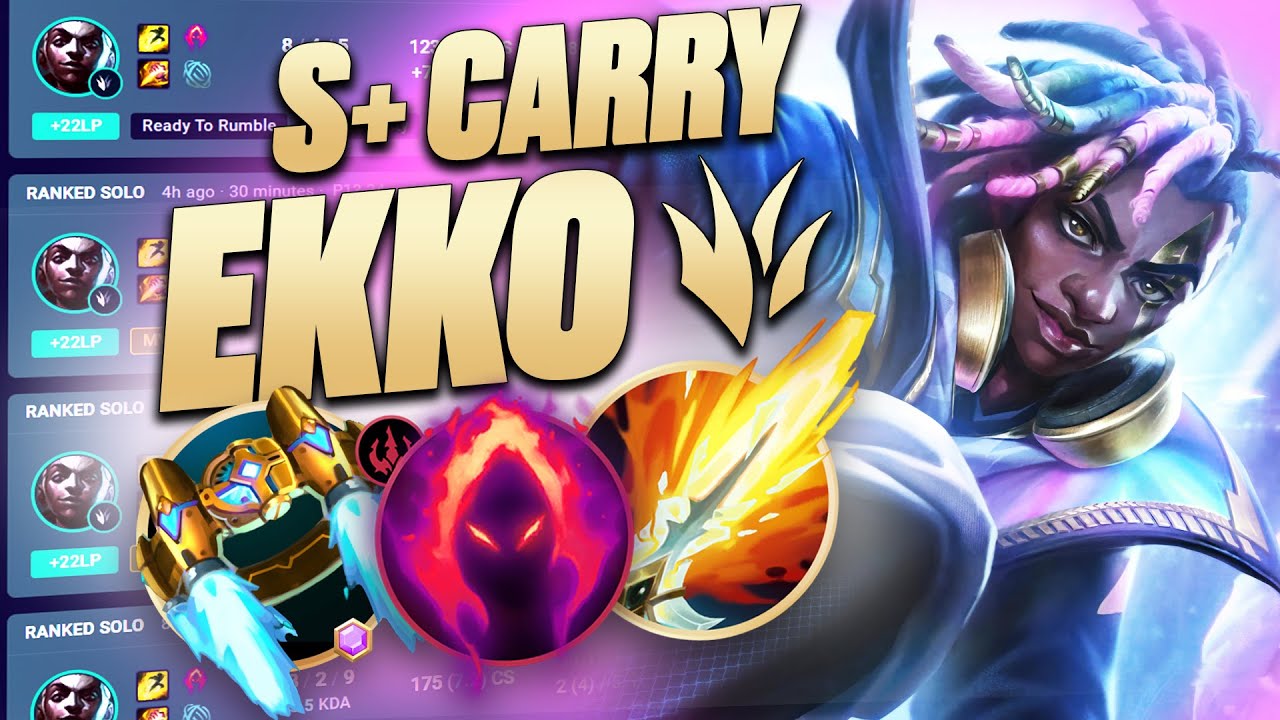 How This 69% Win Rate EKKO JUNGLE Wins In ANY Game State! (MEGA Comeback After Inting...)