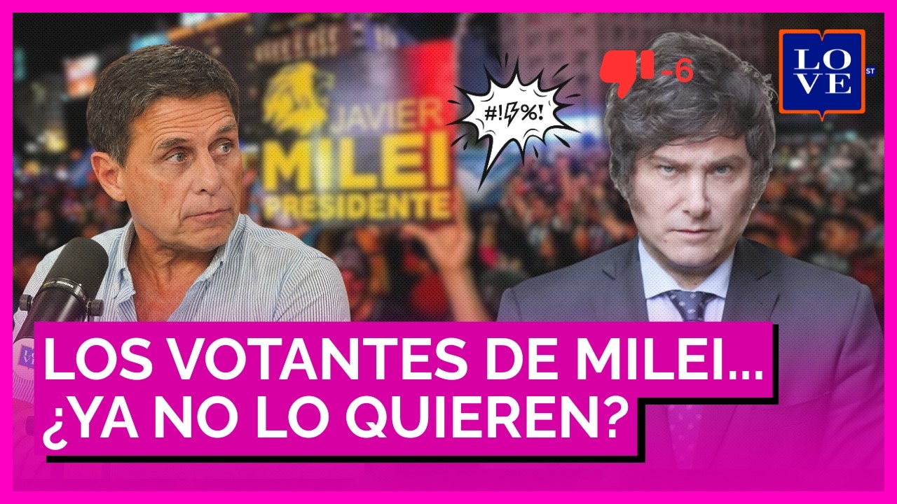 BAJA LA IMAGEN POSIVA DE MILEI | ESTAMOS A LA VUELTA | Fer Carnota y Sofia Nunes