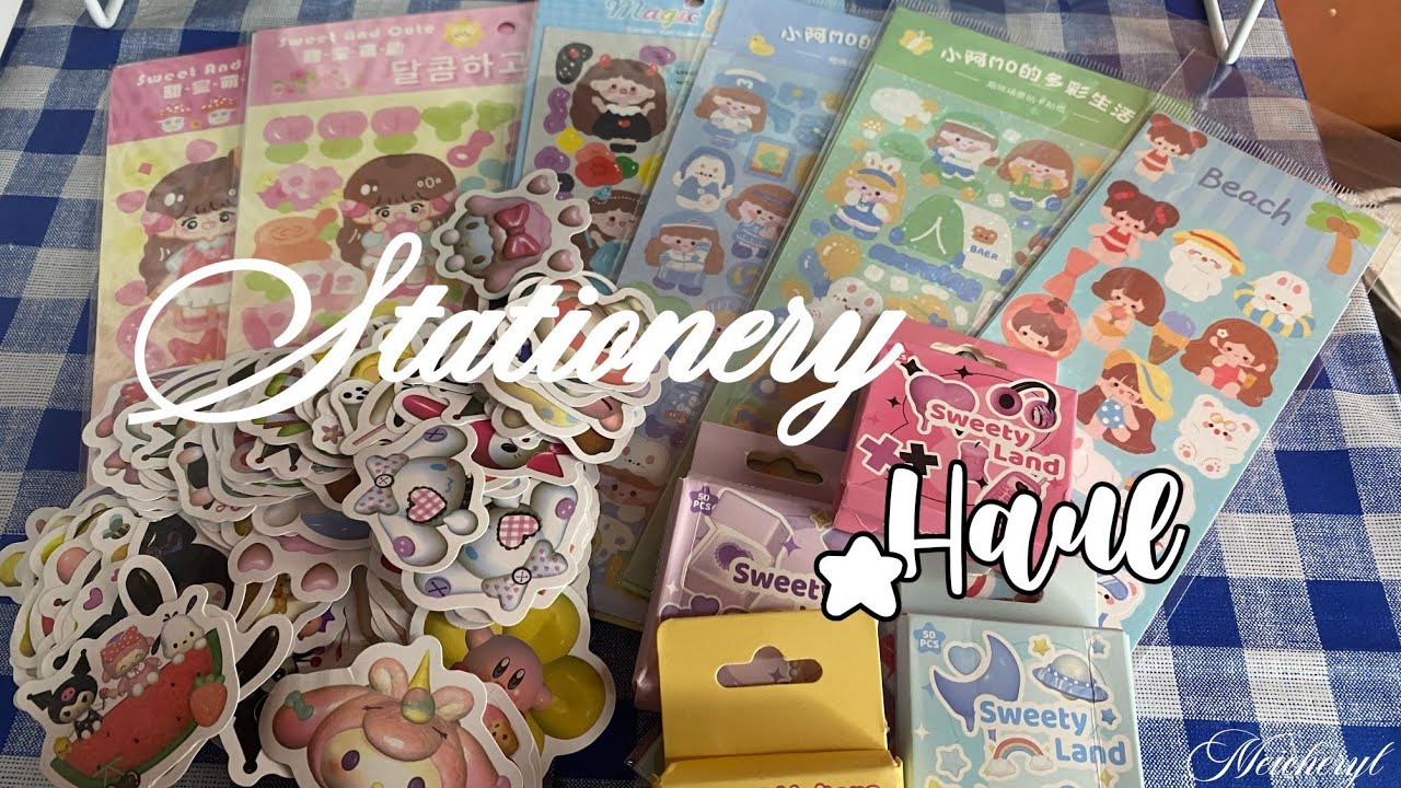 Unboxing Stationery Haul (sticker haul again)! #stationarycollection #unboxing #sticker 