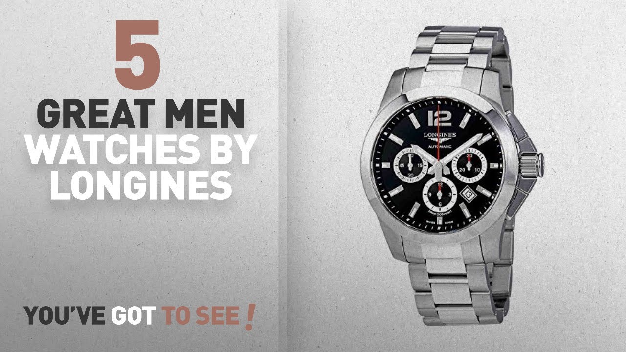 Top 10 Longines Men Watches [ Winter 2018 ]: Longines Conquest 44mm L3.801.4.56.6 Automatic