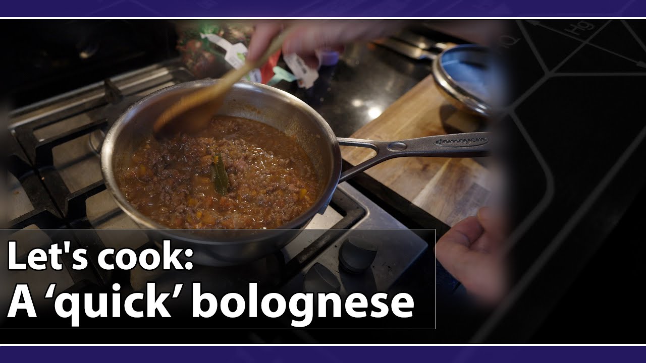 Let's cook: a fast-ish Bolognese-style sauce