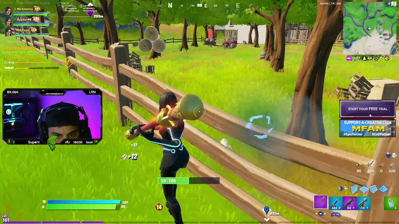 Nickmercs Plays Fornite Scrims (FNCS) with SypherPK and WINS!