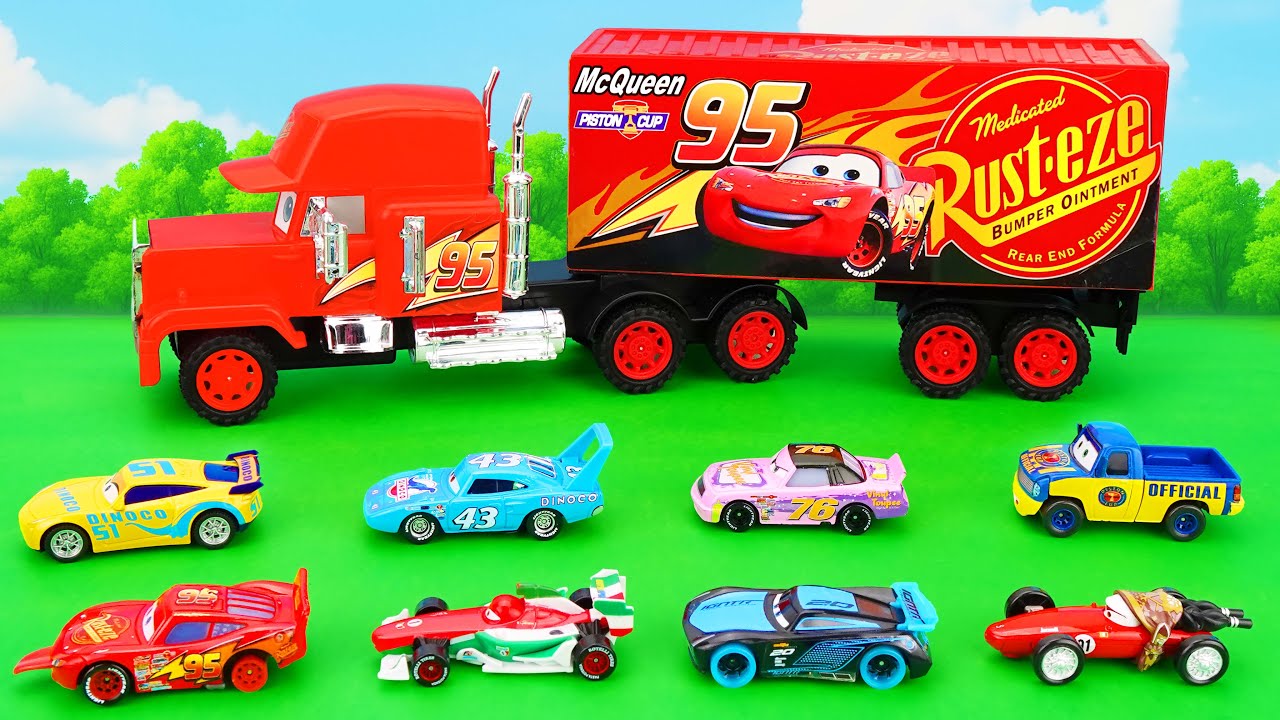 Disney Pixar Cars Unboxing Review | Disney Pixar Cars Go Toy Truck Race Track | Lightning McQueen
