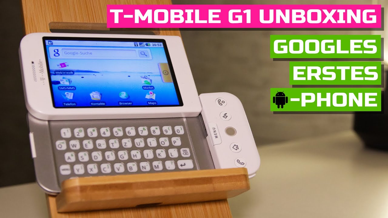Googles erstes Telefon: Mit dem T-Mobile G1 im Internet, Unboxing + 