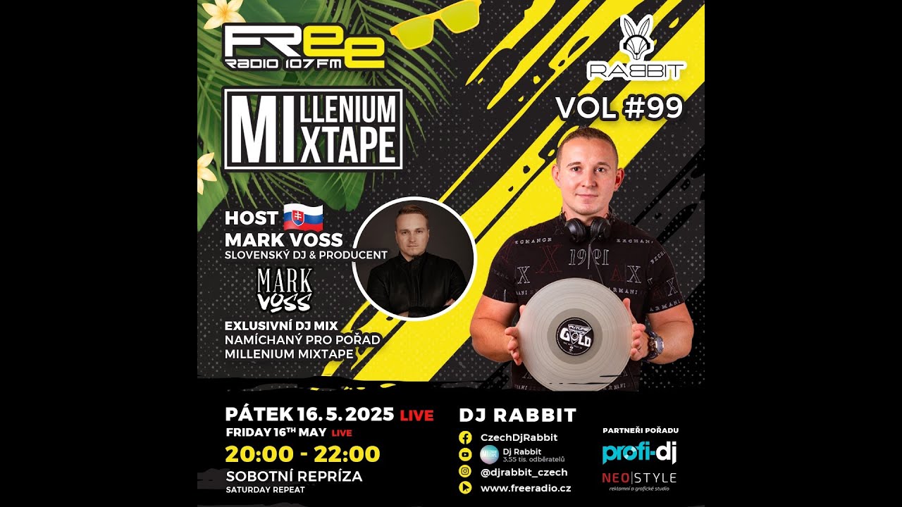 MARK VOSS Exclusive Mix / MilleniumMixtape 99. - 16.5.2025 freeradio.cz / dj-rabbit /