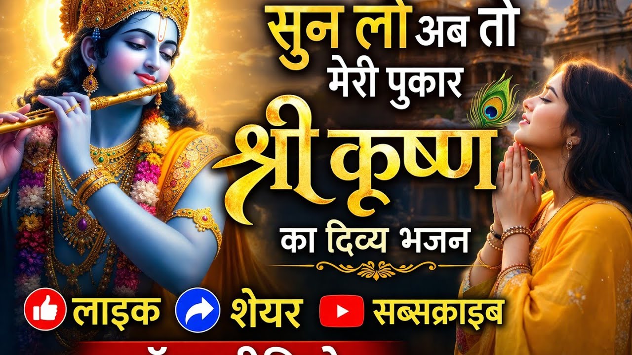 कृष्ण सुन लो अब तो मेरी पुकार | दिल छू लेने वाला कृष्ण भजन | जय श्री कृष्णा 🙏