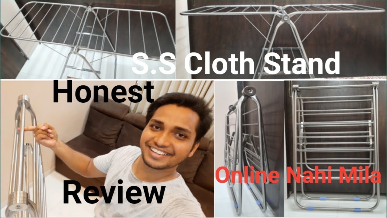 S.S. cloth drying stand || Honest review || Online nahi milega || Clothes hacks.
