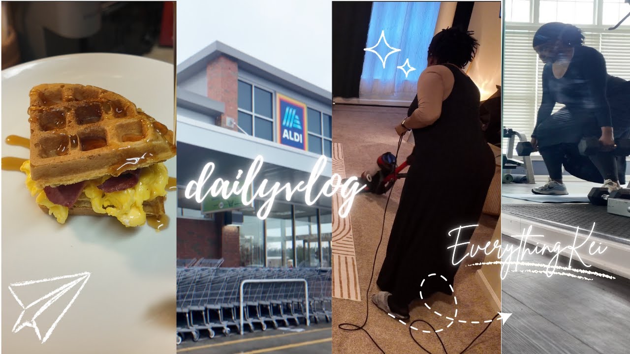 DITL VLOG: GYM| ALDI RUN| CLEANING