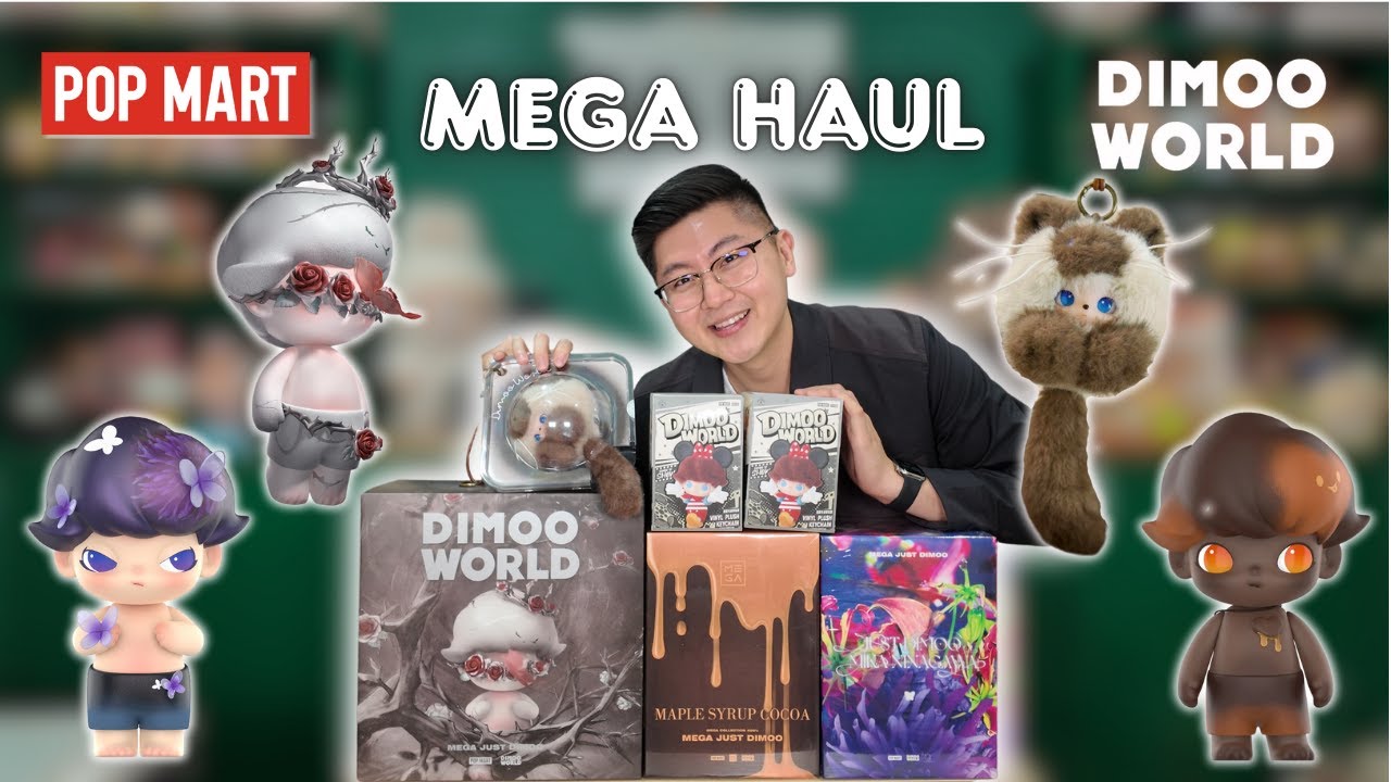 INSANE POP MART DIMOO HAUL 😱 Mega Mika Ninagawa, Maple Syrup Cacao, Thorns, PTS Fluffy Bubble Kitty!
