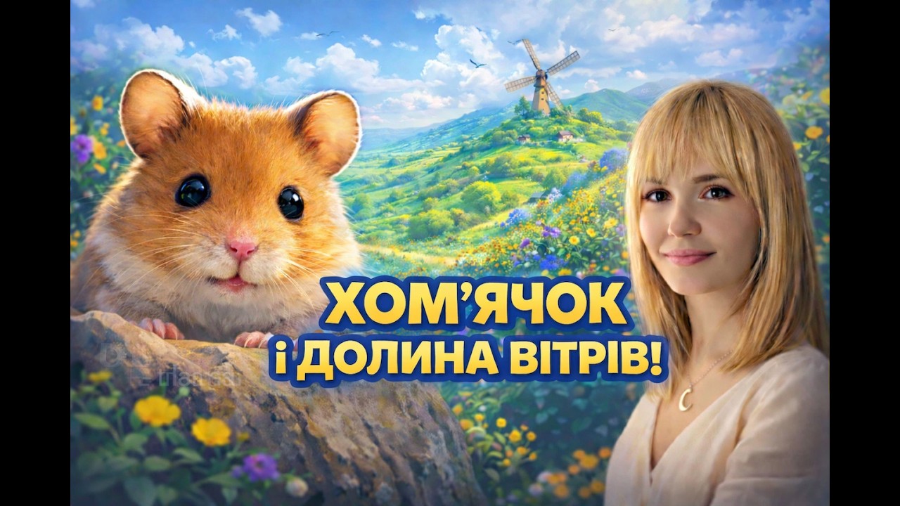 Українська казка на ніч 🌙 | Хом’ячок і Долина вітрів