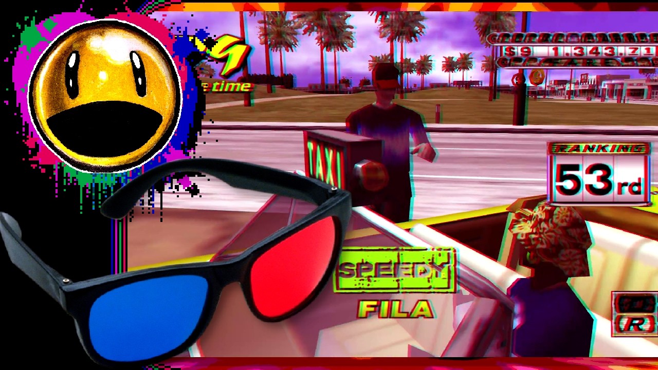Put on your 3D Glasses now: Crazy Taxi in Stereoscopic 3D!