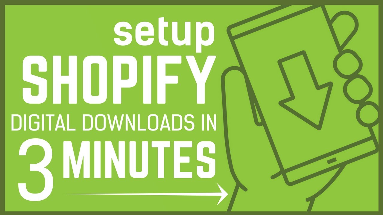Shopify Digital Products - Set up in UNDER 3 Minutes - Seriously!