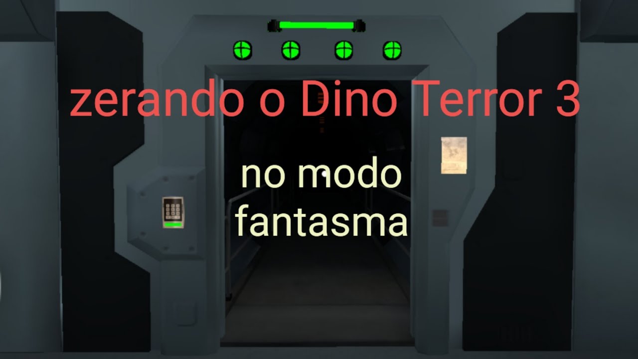 Zerando o Dino Terror 3 no modo fantasma.
