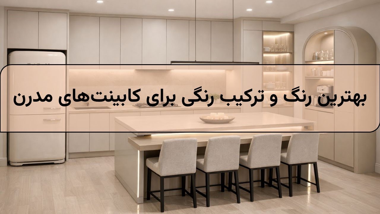 🎨 می‌خواهید آشپزخانه مدرن شما جذاب و دلباز شود؟