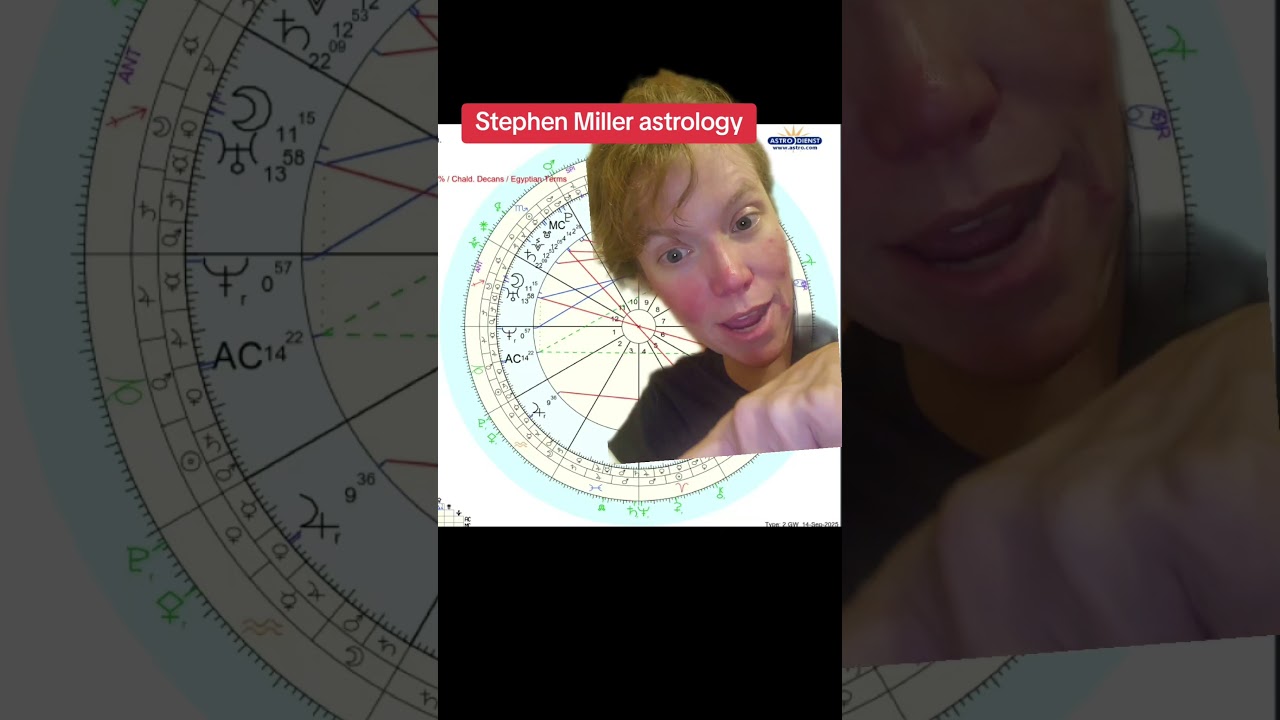 Stephen Miller birth chart analysis #astrology #transits #leftist #democrats #eclipse #astrologer