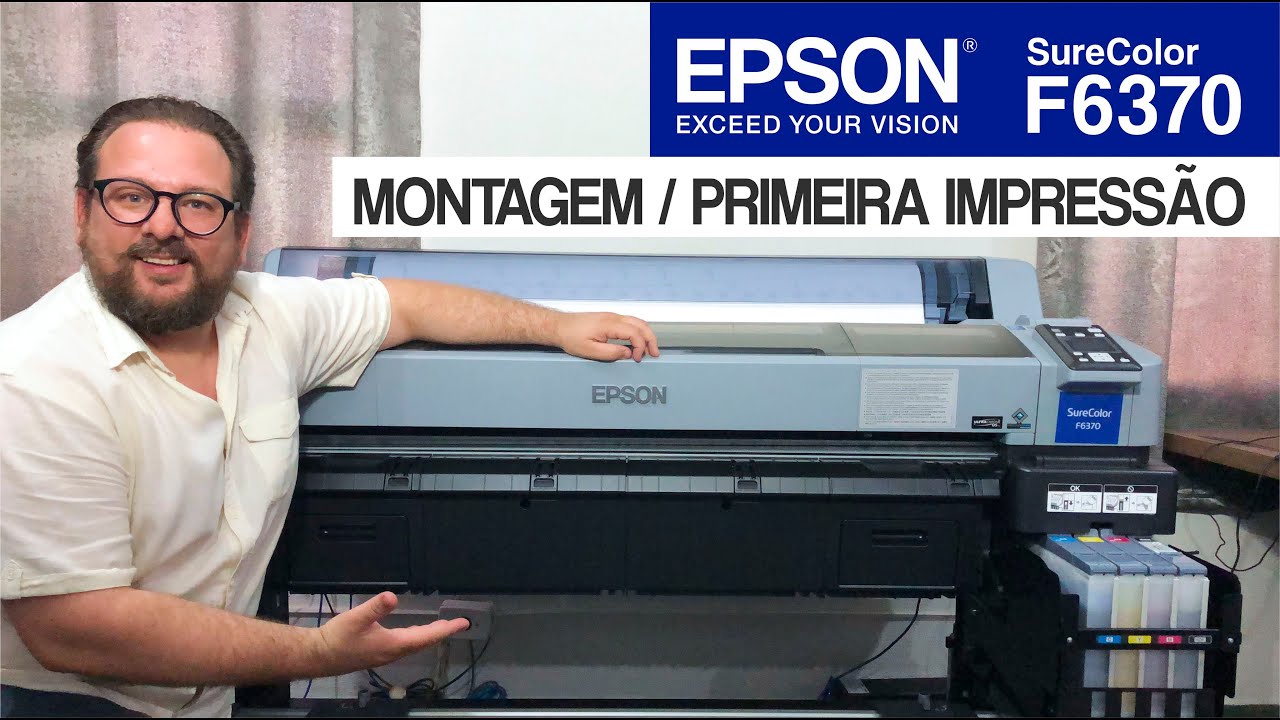 EPSON F6370 - Ela Chegou e é incrível! 110cm de largura.