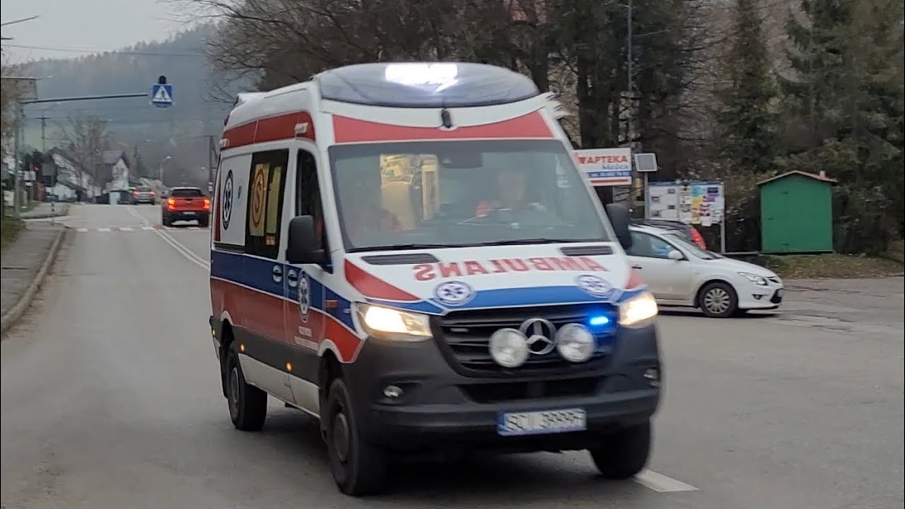 Alarmowo: SCI 3999F - Ambulans (S) - Mercedes-Benz Sprinter 319 CDI/AutoFrom - PSPR Cieszyn 