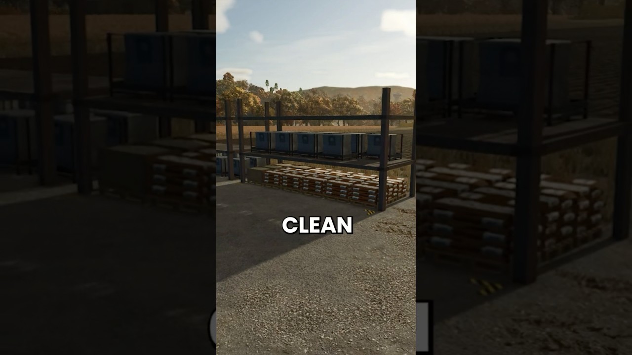 This shelf auto-loads your pallets like magic! #farmingsimulator25 #fs25