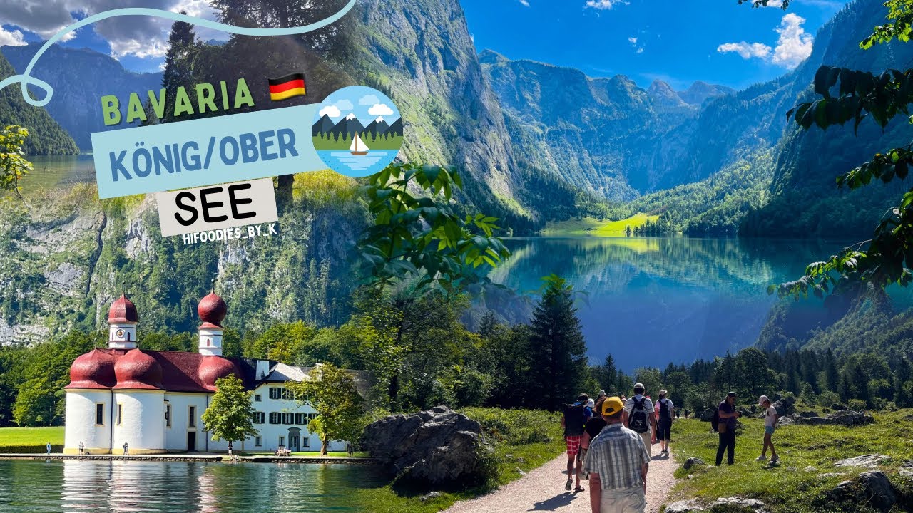 Königssee | Obersee  | Berchtesgaden, Bavaria, Germany -most beautiful lake and boat tour Germany 4K