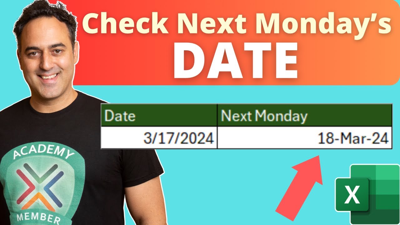 Советы по получению даты следующего понедельника: Excel Date Magic