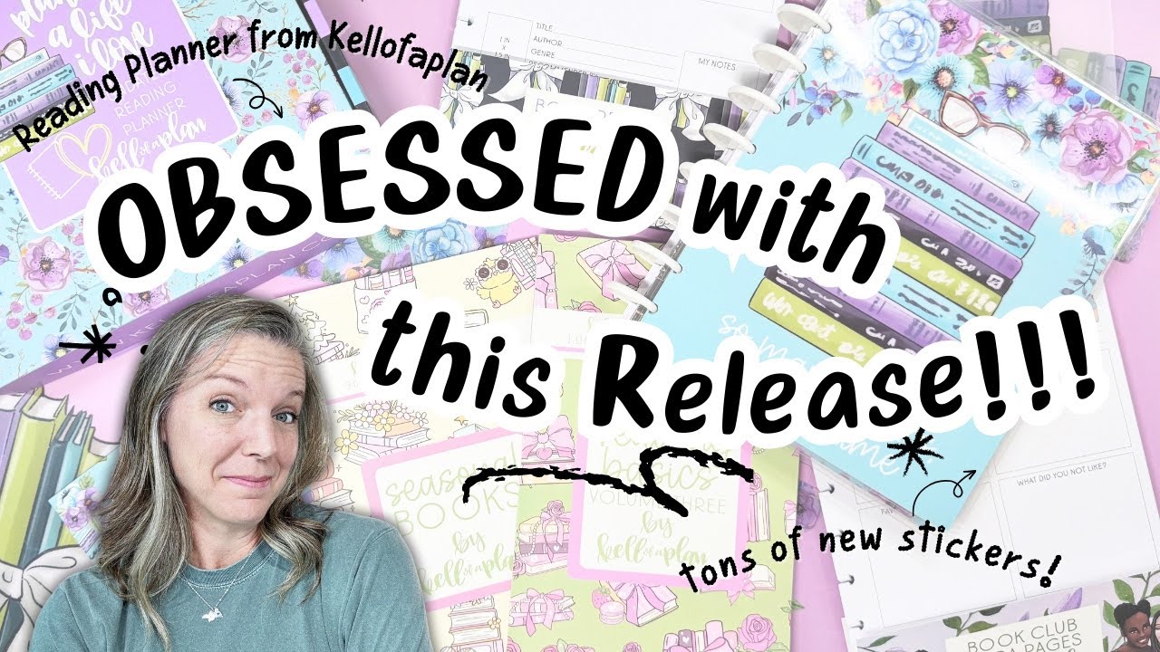 Kellofaplan NEW Reading Release Flip Through! | Reading Planner, Inserts & Sticker Books