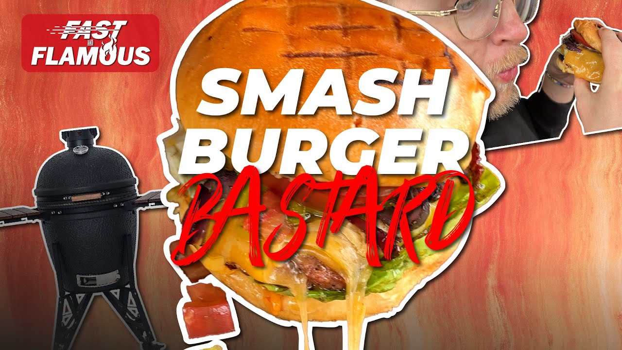 Recette SMASH BURGER maison de BASTARD au kamado // ⚡ Fast and Flamous 🔥