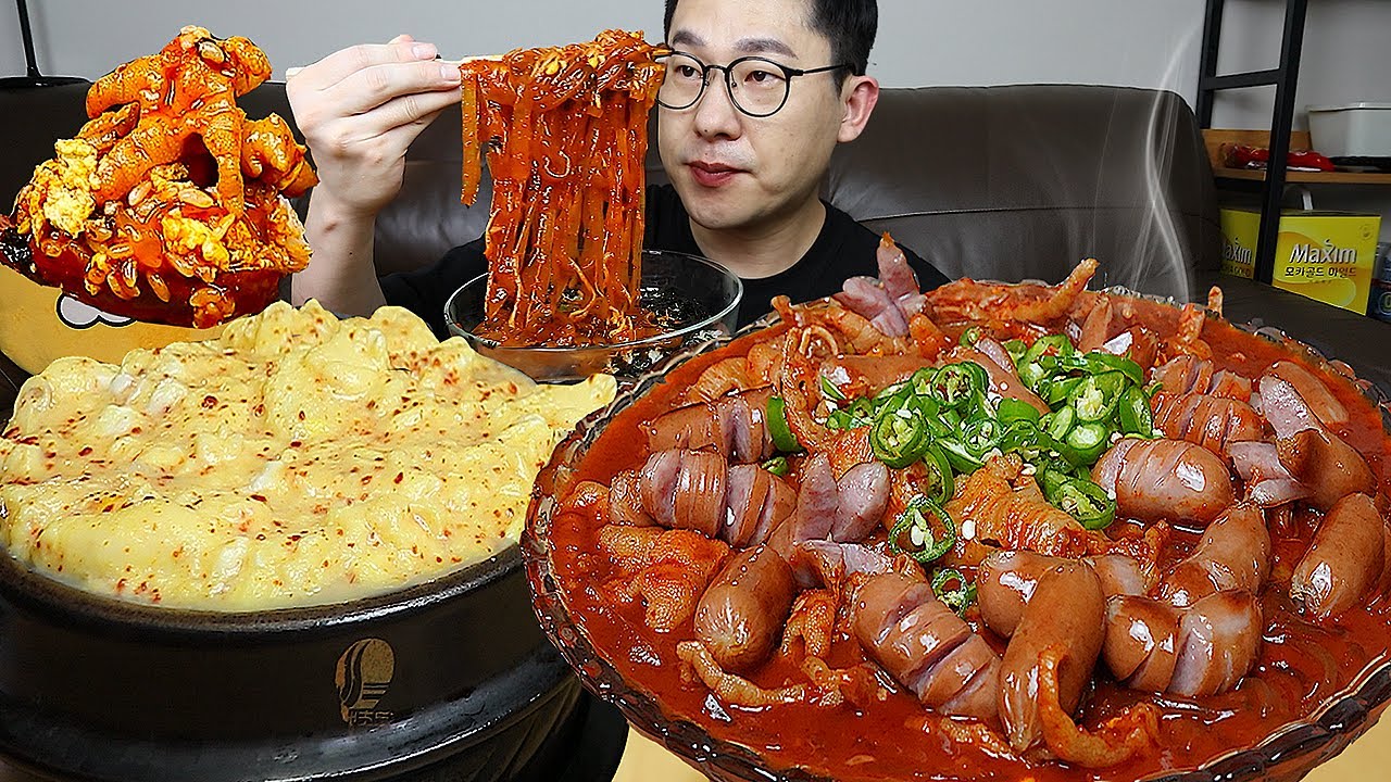 ASMR MUKBANGㅣSpicy Chicken Feet & Steamed EggsㅣEATING SHOW