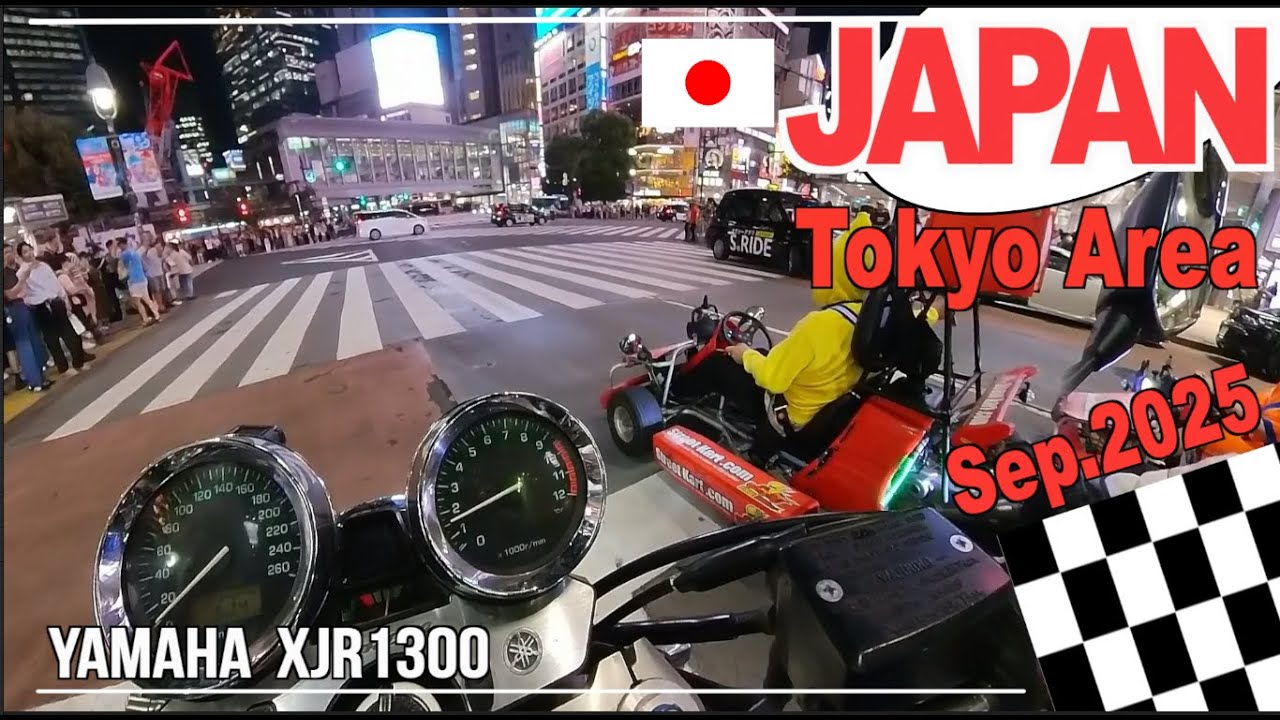 Sep.2025｜Riding a motorcycle in Tokyo Japan.｜YAMAHA XJR1300