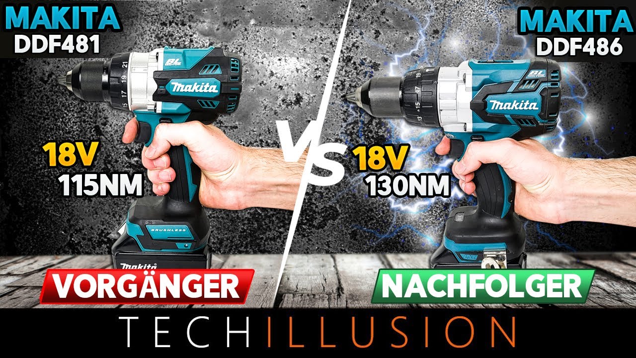 🔥UPGRADE GEFÄLLIG?!😨 Die STÄRKSTEN Makita 18V Akkuschrauber DDF481 vs DDF486! 💪Vergleich & Test