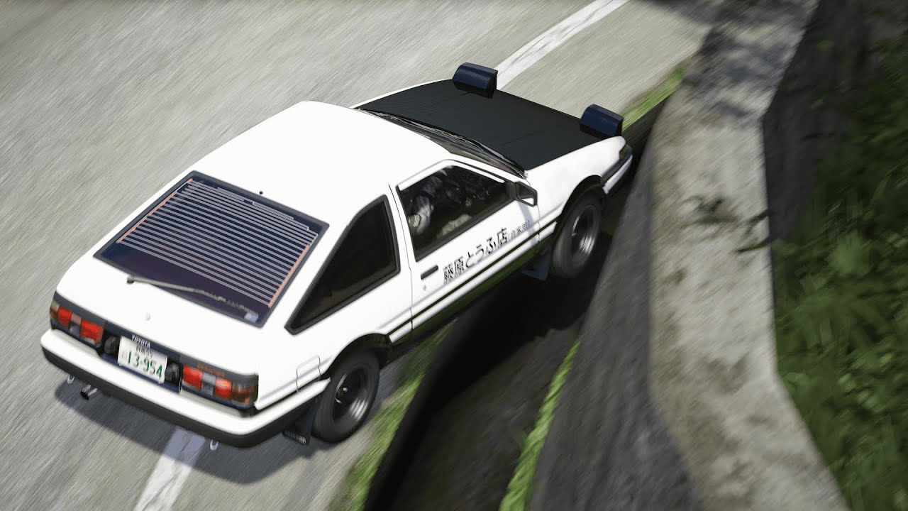 4:18.757 - Nagao Downhill in the AE86 Tuned | Assetto Corsa