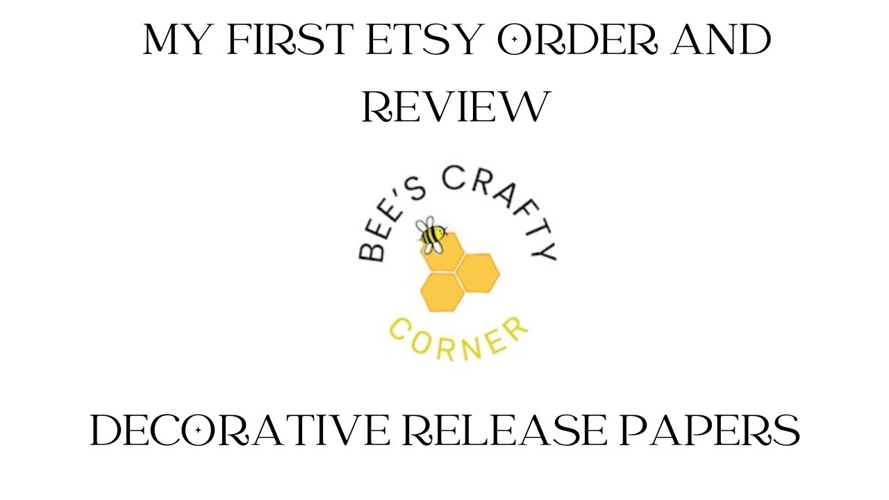 My First Etsy purchase and Review- Bee's Crafty Corner Decorative Release Papers😊 #etsy