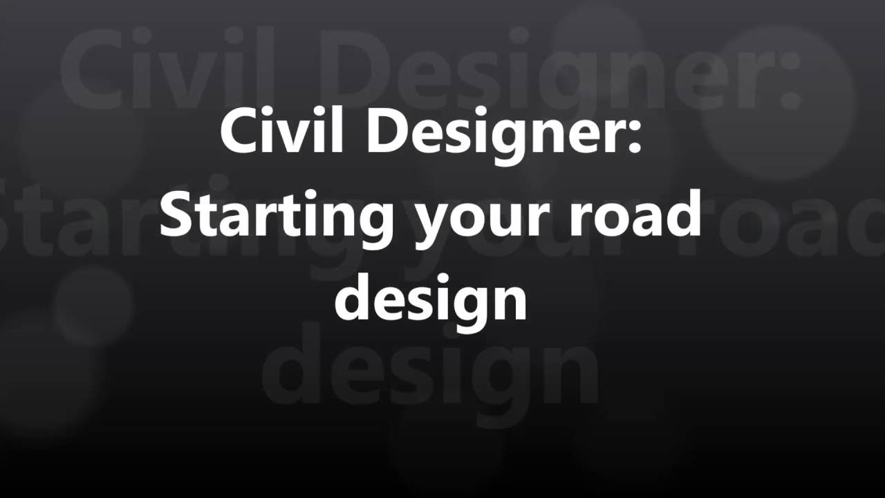 Civil Designer: Basic Road Alignment