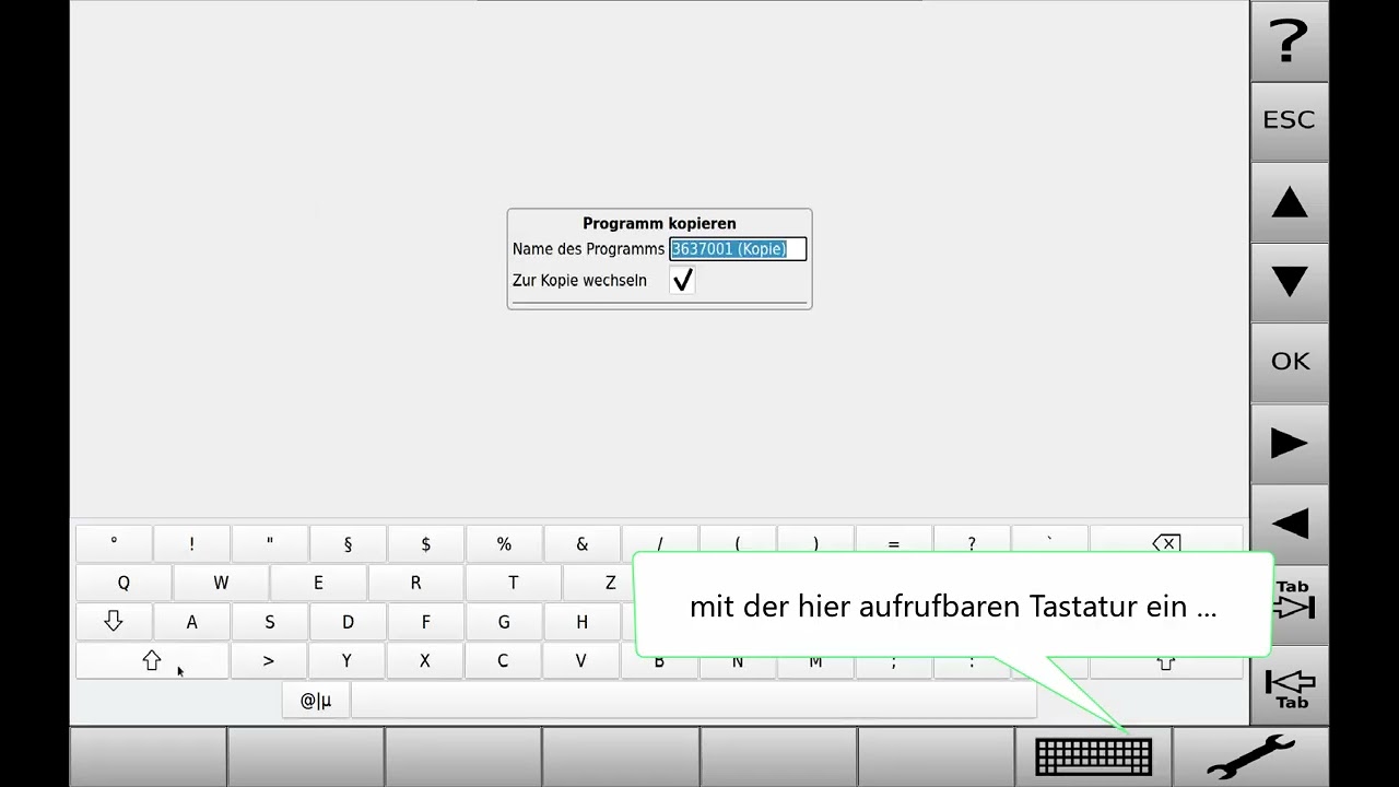 Modul e2 Programm kopieren