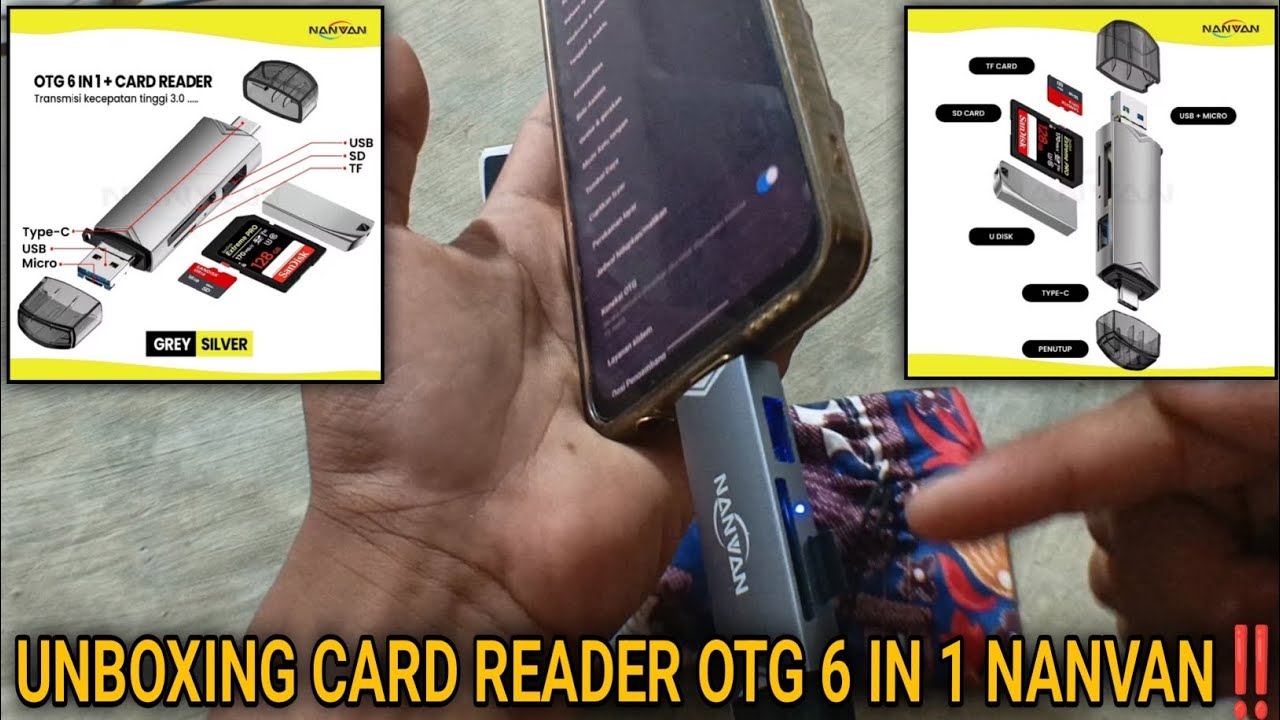 OTG 6 IN 1 NANVAN CARD READER‼️