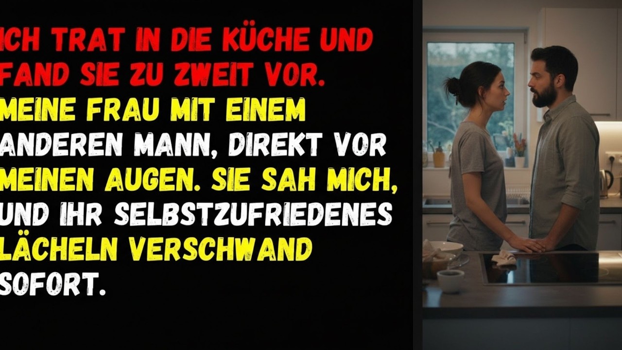 ⚡Ich trat in die Küche und fand sie zu zweit vor  Meine Frau mit einem anderen Mann, direkt vor