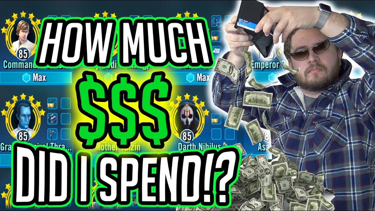 How Much Money Did AhnaldT101 Spend in Star Wars: Galaxy of Heroes!?