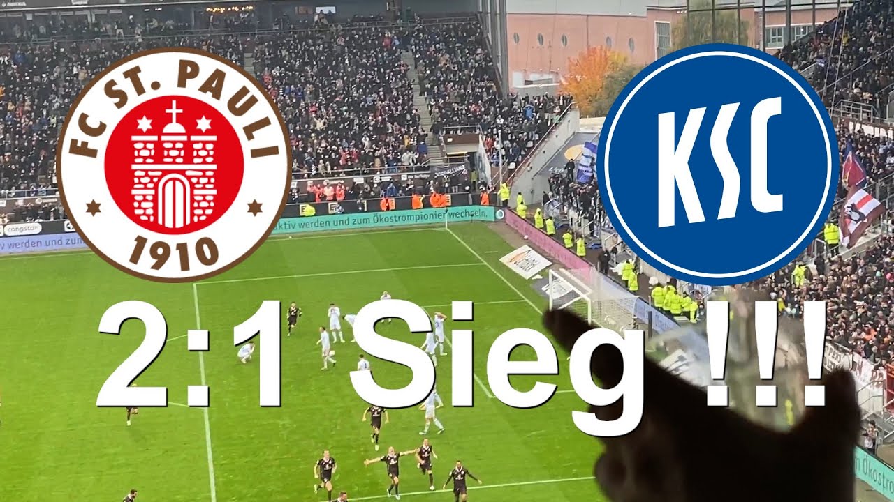 Last Minute Knaller !! FC.St.Pauli - KSC - Tore, Jubel, Party am 28.10.2023 - short film  -