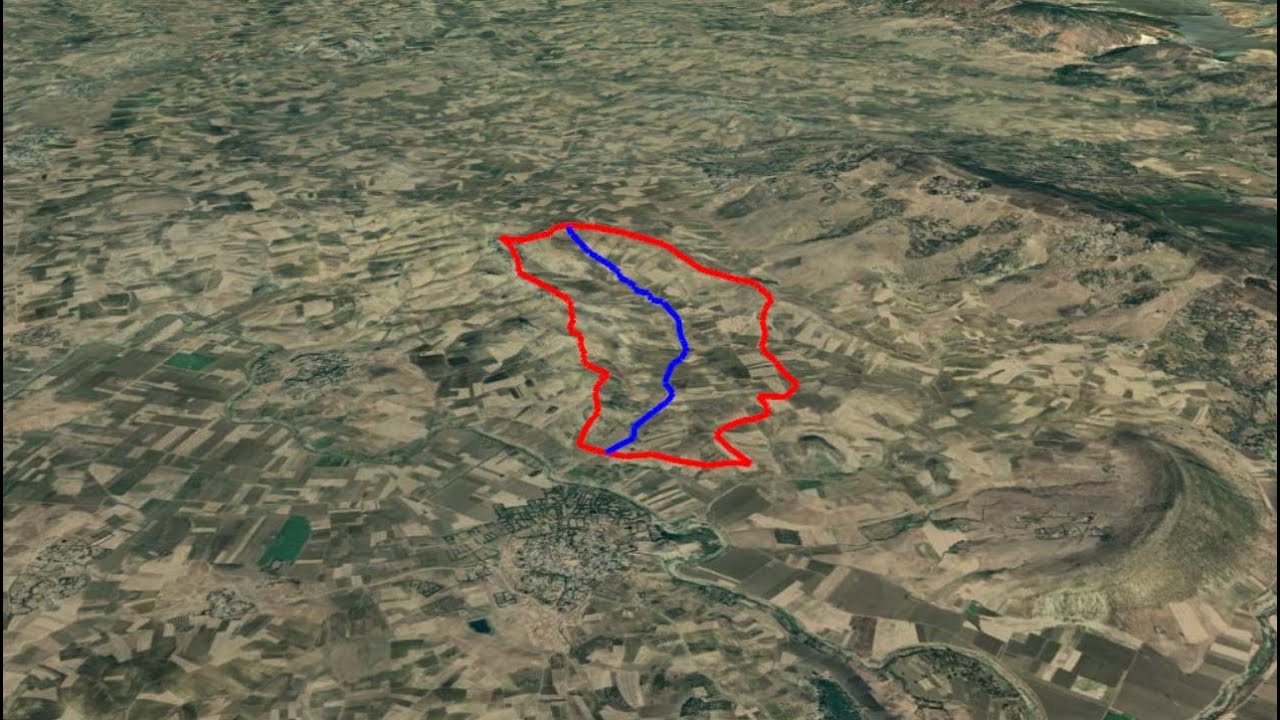 Google earth : vérification des délimitations des bassins versants