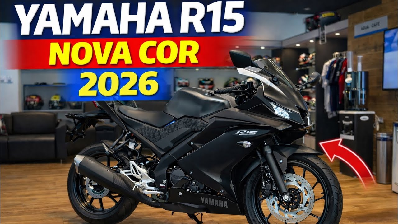 YAMAHA R15 PRETA 2026