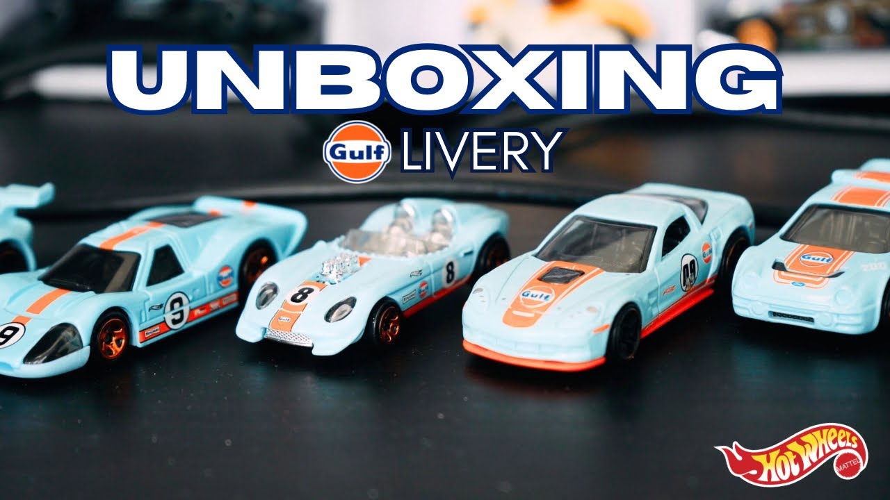 Unboxing my Entire Gulf Livery Hot Wheels Collection