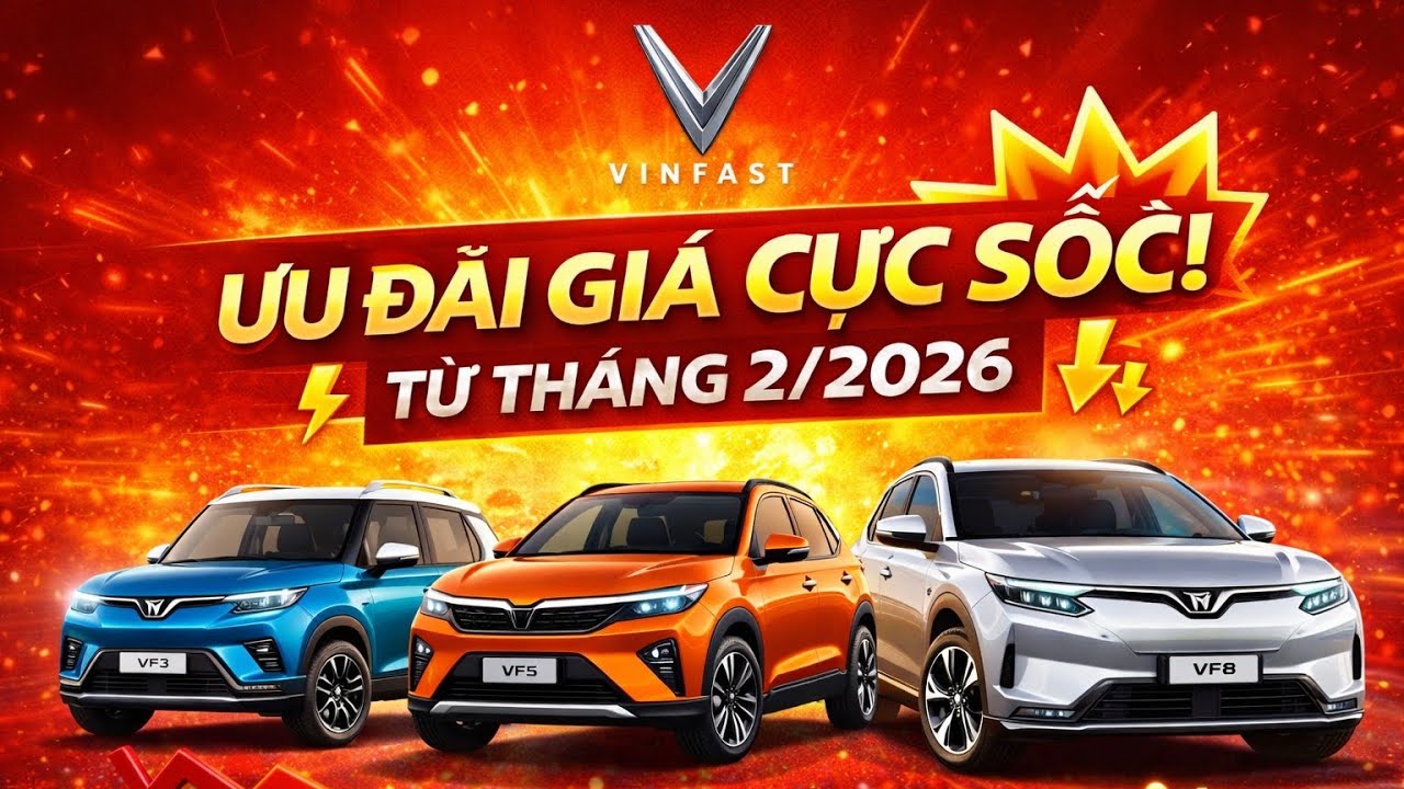 Tháng 2/2026: VinFast giảm giá mạnh toàn bộ xe điện – Thời điểm vàng mua xe #vinfast 