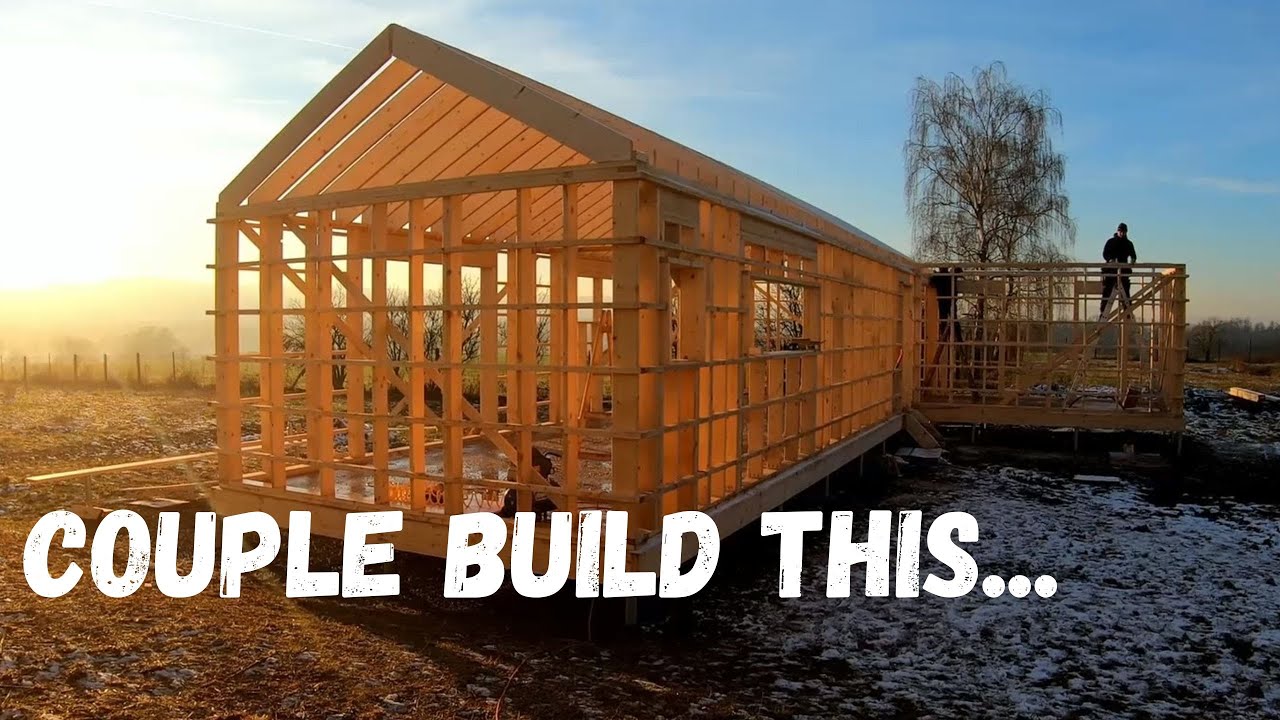 Wokrshop Framing on Ground Screws Foundation