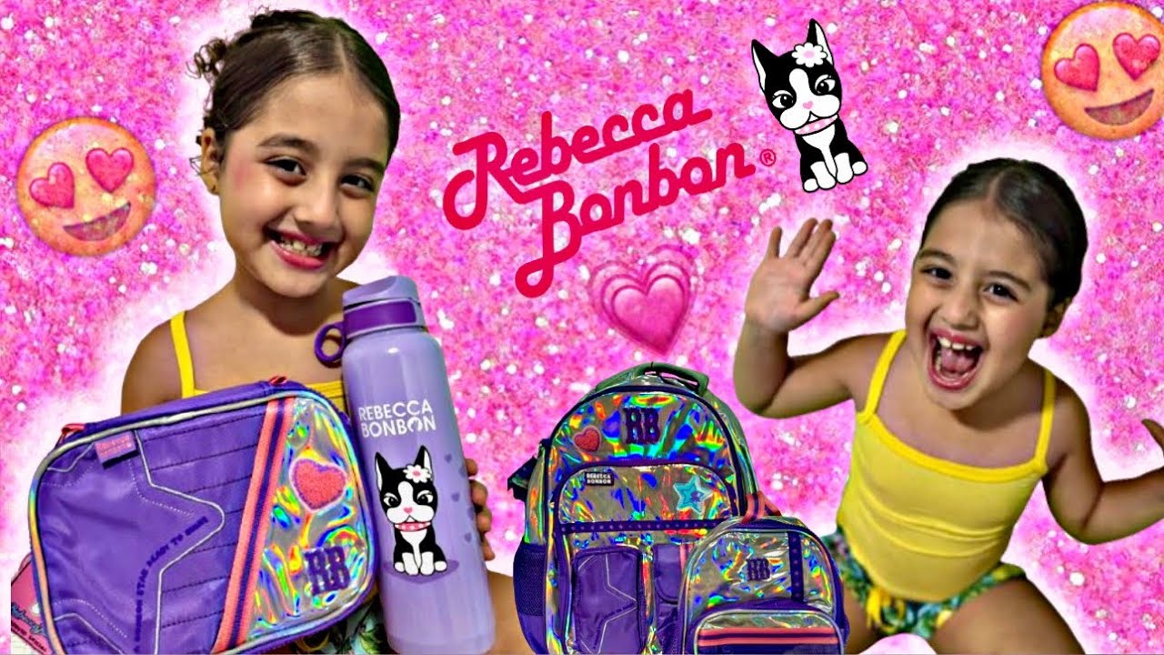 GANHEI A MOCHILA DA REBECCA BONBON  😱🩷|   * KIT escolar completo 2026* Laurinha Almeida Official